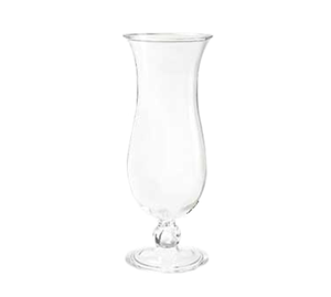 GET Enterprises HUR-1-CL Specialty Drinkware 15oz. Round Clear Polycarbonate Hurricane Glass