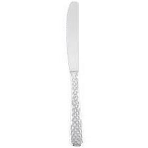 Libbey 994 5502 Aspire 9 3/4" 18/8 Stainless Steel Extra Heavy Weight Solid Handle Dinner Knife with Fluted Blade - 36/Case