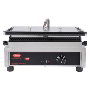 Hatco MCG10G Multi Contact Panini Sandwich Grill with Grooved Cast Iron Plates