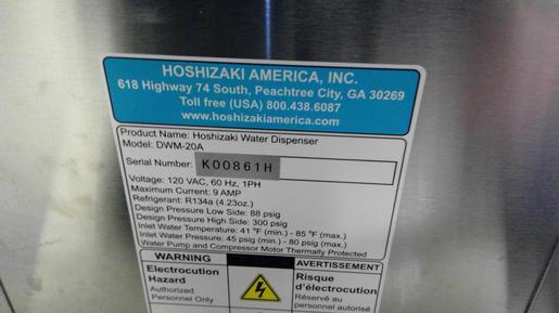 Hoshizaki DWM-20A 15 ModWater Countertop Water Dispenser with Four Water options