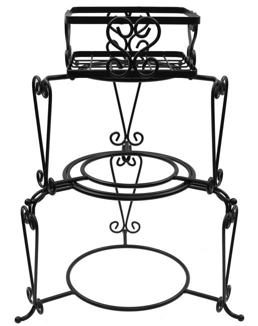 TableCraft Tablecraft 3-Pc Stackable Buffet Metal Napkin and Plate Holder  Set, Black | Tabletop and Buffet Displays | Tablecraft | Food Service  Exchange