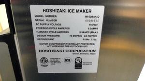 Hoshizaki IM-50BAA-Q 25 Air Cooled Undercounter Sphere Cube Ice